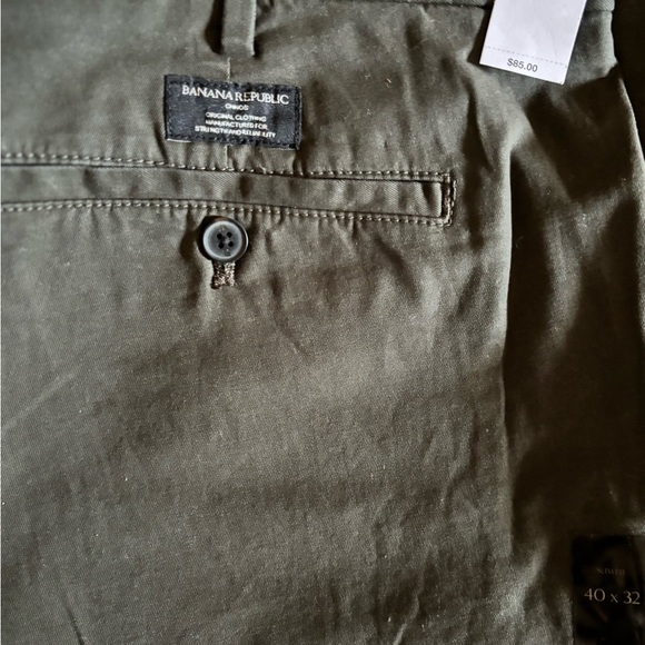 NWT Men's Banana Republic Slim Fit Lived In Chino Size 40 x 32~ NEW - Picture 6 of 9